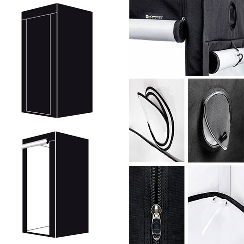HOMEbox Evolution Q 30, aufgebaut 30cm x 30cm x 60cm