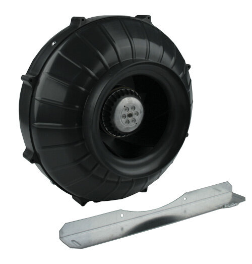 PK Rohrventilator 200 Twin Speed, 450/950 m³/h, 200 mm, Kunststoff, verkabelt