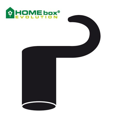 HOMEbox  Plastikhaken, lang, 4 Stk. für 22mm Poles