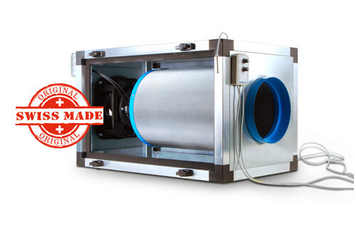 CarbonActive EC InLine Double Filter Unit 1200m3/h