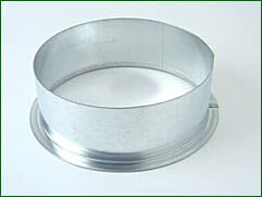 Anschluss, Metall, für ø 160 mm / 55 mm Anschlusslänge