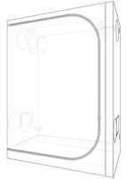 Secret Jardin Dark Room DR150w -  aufgebaut 150x90x200 cm - im Versandkarton