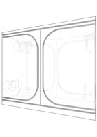 Secret Jardin Dark Room DR240w -  aufgebaut 240x120x200 cm - im Versandkarton