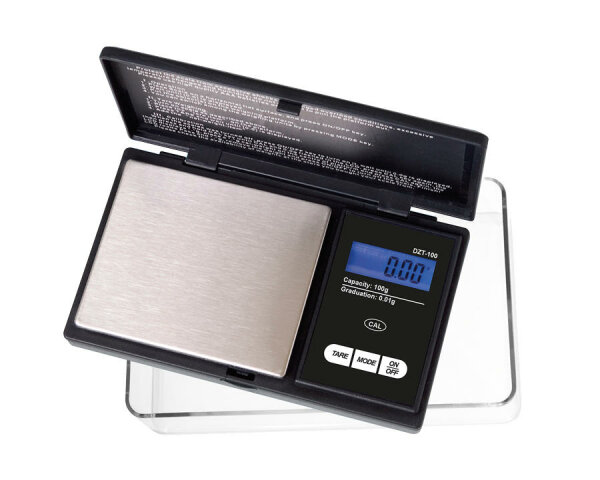 On Balance DZT-100-BK Scale, schwarz, Messbereich 100 g, Ablesbarkeit 0,01 g