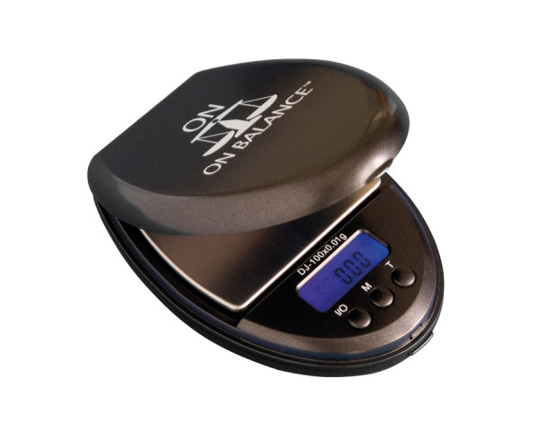 On Balance Mini-Digitalwaage, DJ-100, 0,01g-100g, schwarz