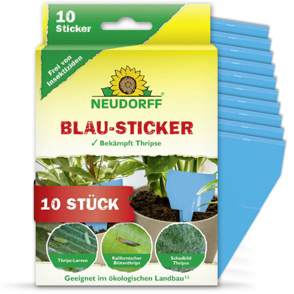 Neudorff, Blau-Sticker, 10 Stk.