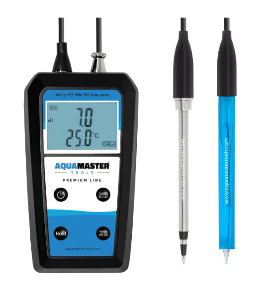 Aquamaster, Substrat Meter H600 Pro, pH/EC/PPM/TDS/Temp. -Meter, Handheld