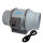 RAM Mixed-Flow Inline Rohrventilator, 150 mm, 517 m³/h + EU Netzkabel mit IEC-Connector