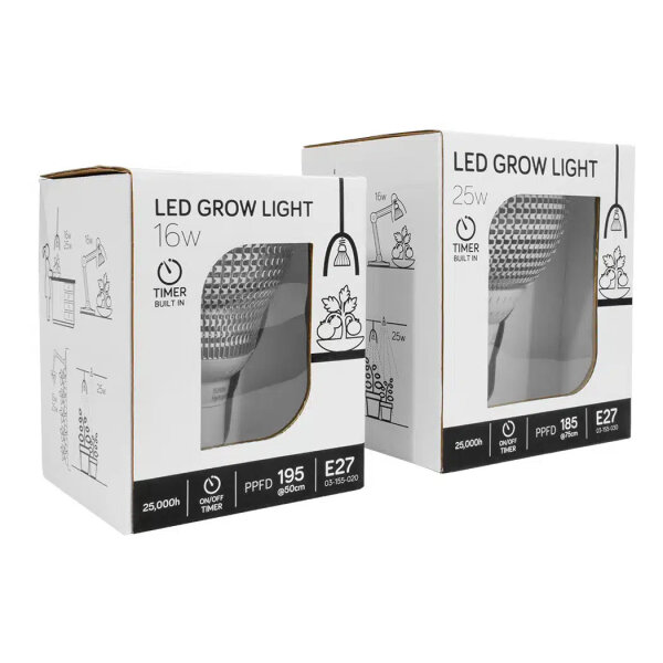 E27 LED 4000K Grow Light - 25W
